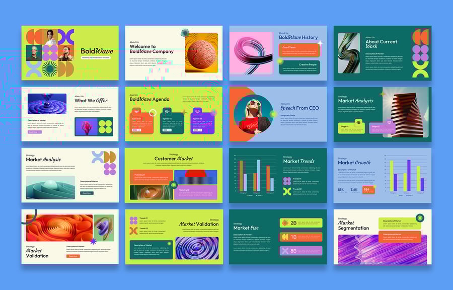 营销计划演示PPT模板 (PPTX,PPT)