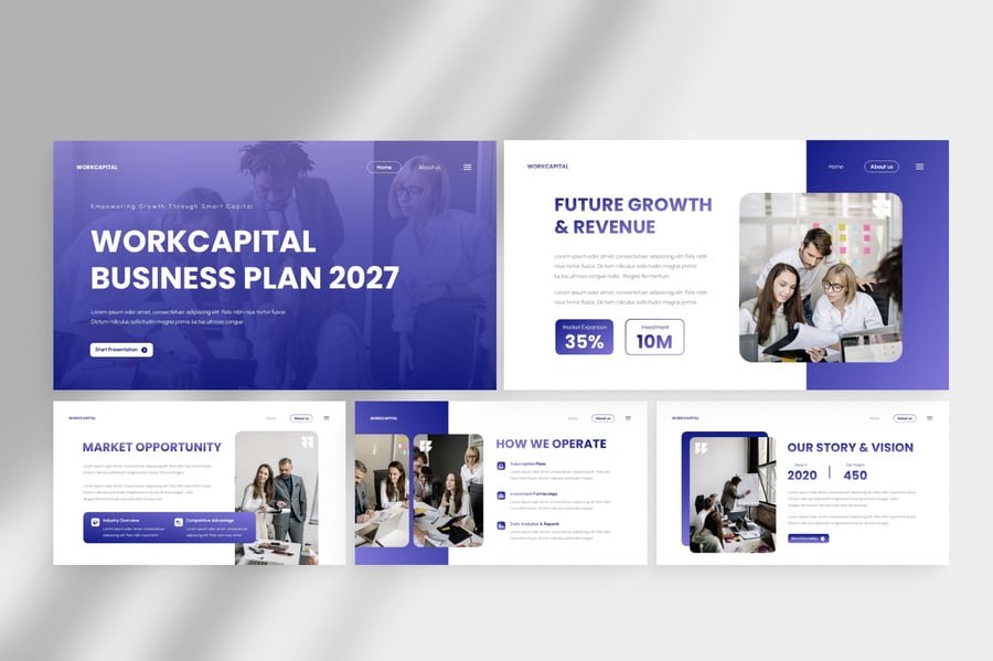 商业计划PPT模板 (PPTX)