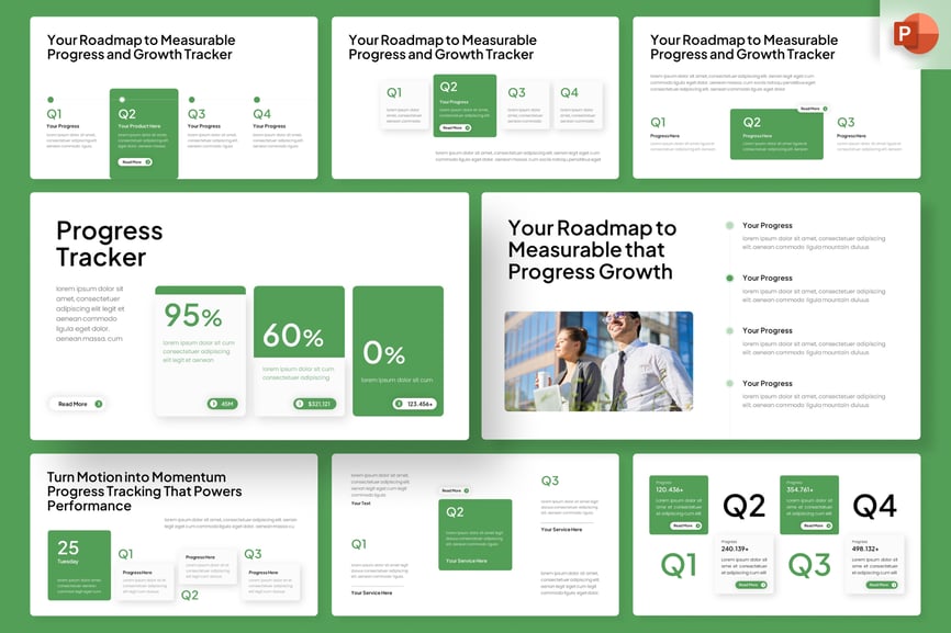 Q1 – Q4 项目进度跟踪汇报 (PPTX)