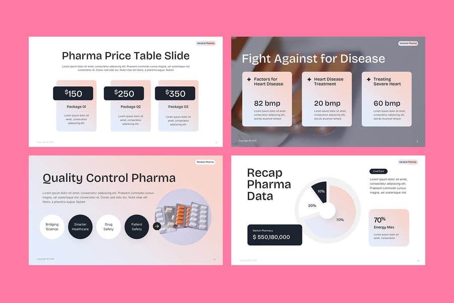 医疗药房PPT模板 (PPTX)