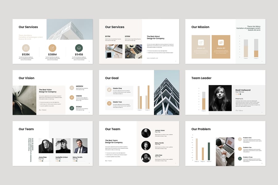 业务计划PPT模板 (PPTX)