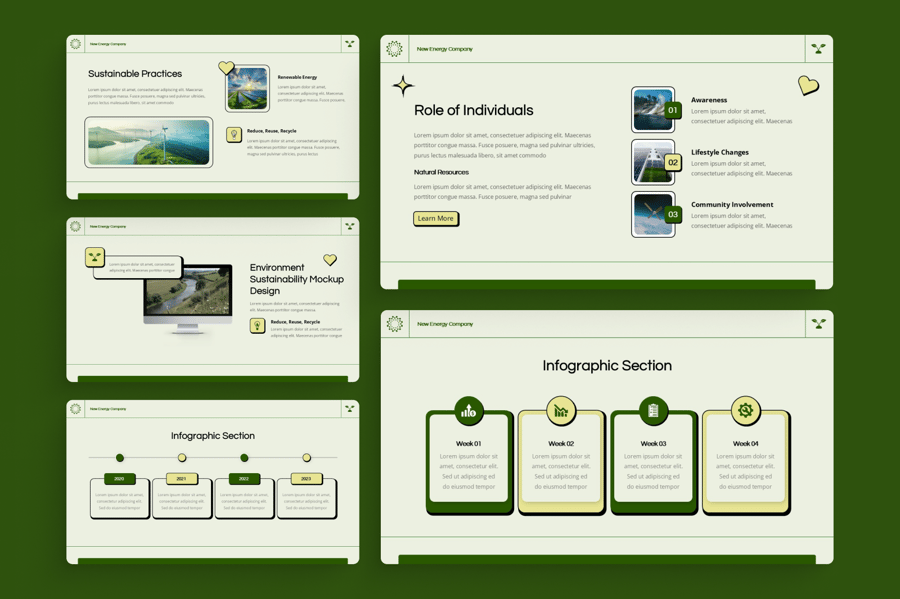 环境可持续性PPT模板 (PPTX)