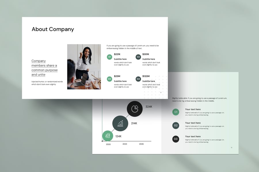 简单的螺距商业计划PPT模板 (PPTX)