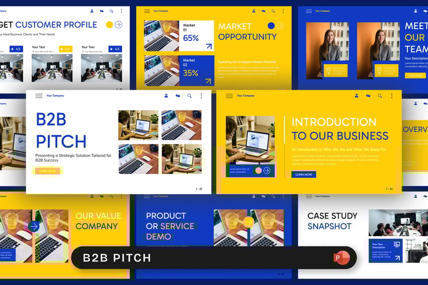 B2B销售 PPT模板 (PPTX)