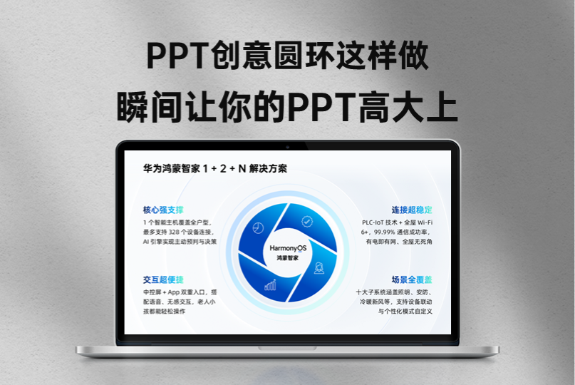 绝了！PPT创意圆环这样做，瞬间让你的PPT高大上