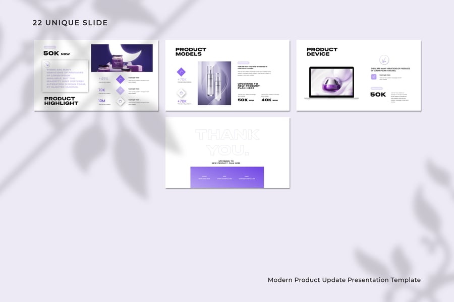 现代产品更新演示PPT模板 (PPTX)