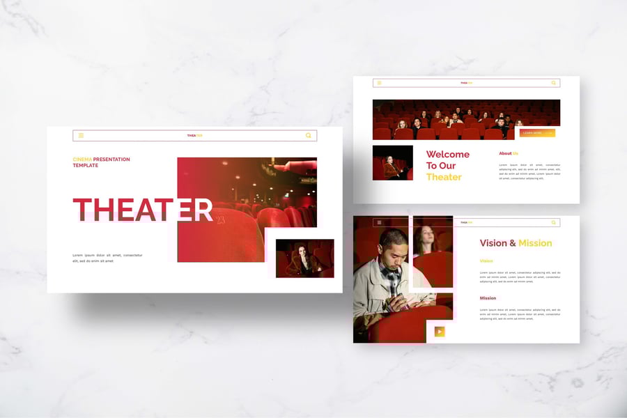 电影介绍PPT模板 (PPTX)