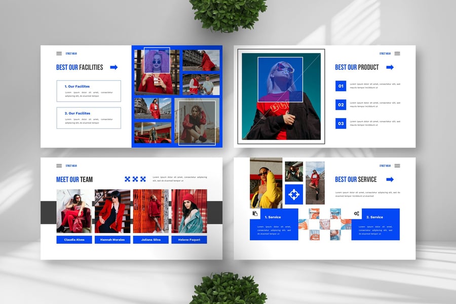 时尚服饰PPT模板 (PPTX)