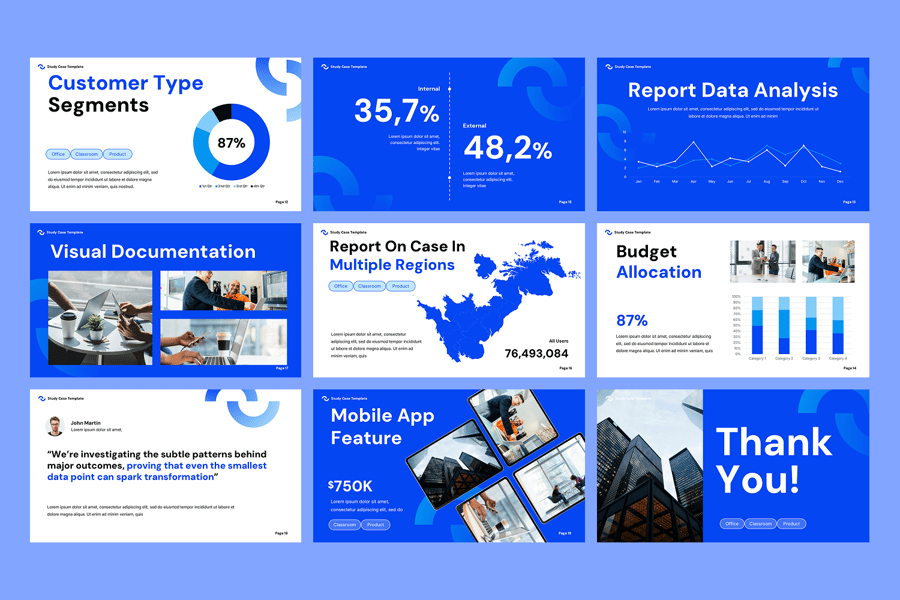 研究案例PPT模板 (PPTX)