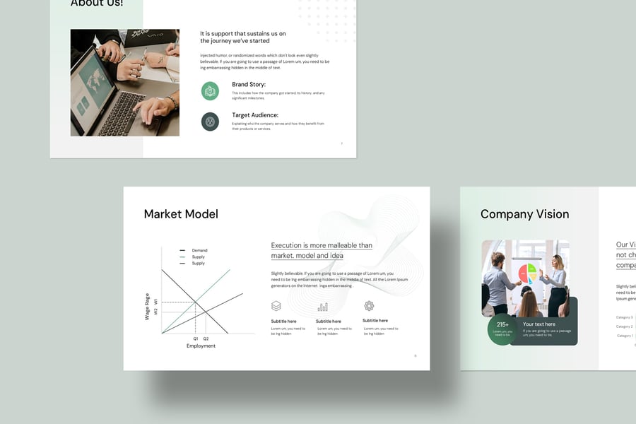 简单的螺距商业计划PPT模板 (PPTX)