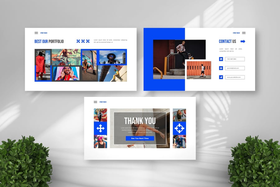 时尚服饰PPT模板 (PPTX)