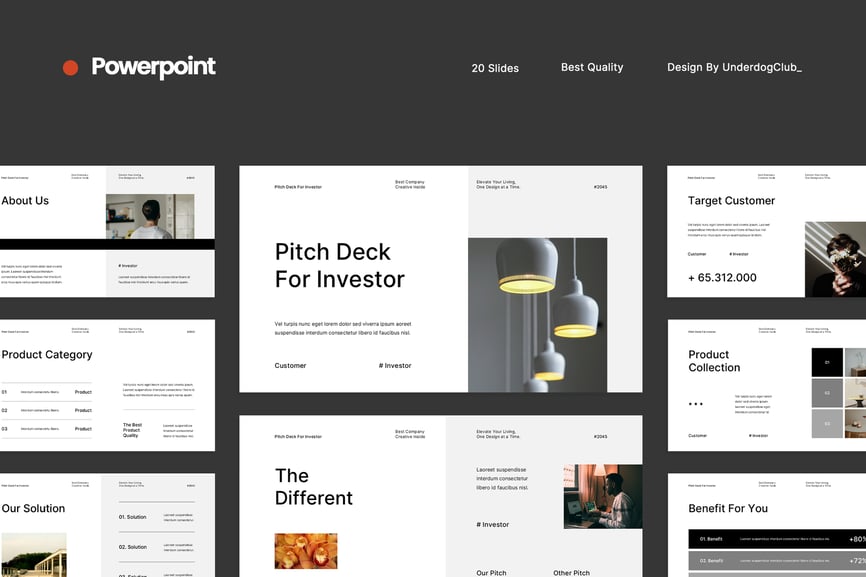 投资者演讲路演PPT模板 (PPTX,PPT)