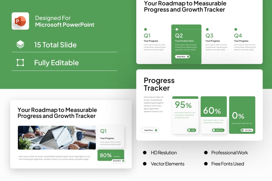 Q1 – Q4 项目进度跟踪汇报 (PPTX)
