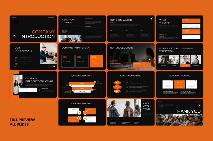 公司简介PPT模板 (PPTX)