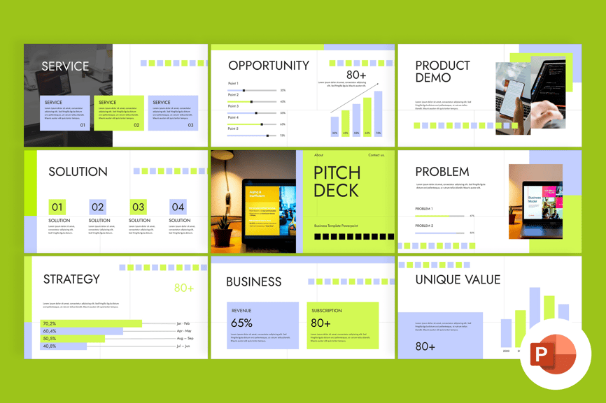 商业计划PPT模板 (PPTX)