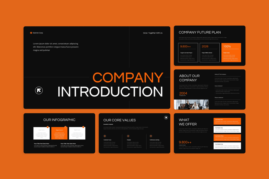 公司简介PPT模板 (PPTX)