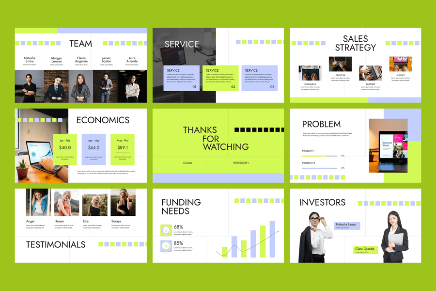 商业计划PPT模板 (PPTX)