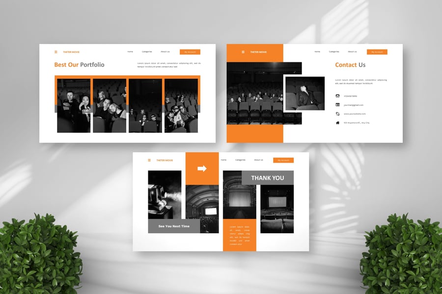 剧院电影 PPT模板 (PPTX)