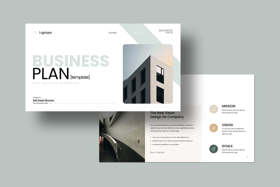 业务计划PPT模板 (PPTX)