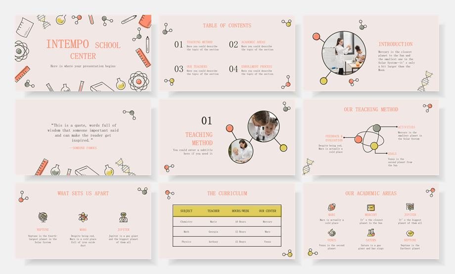 超萌卡通教育PPT模板