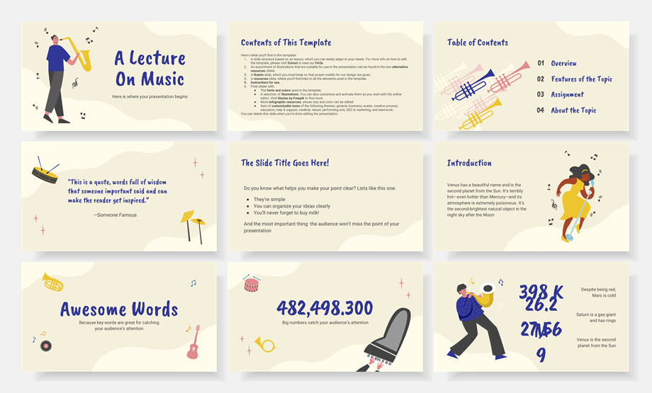 超萌卡通教育PPT模板