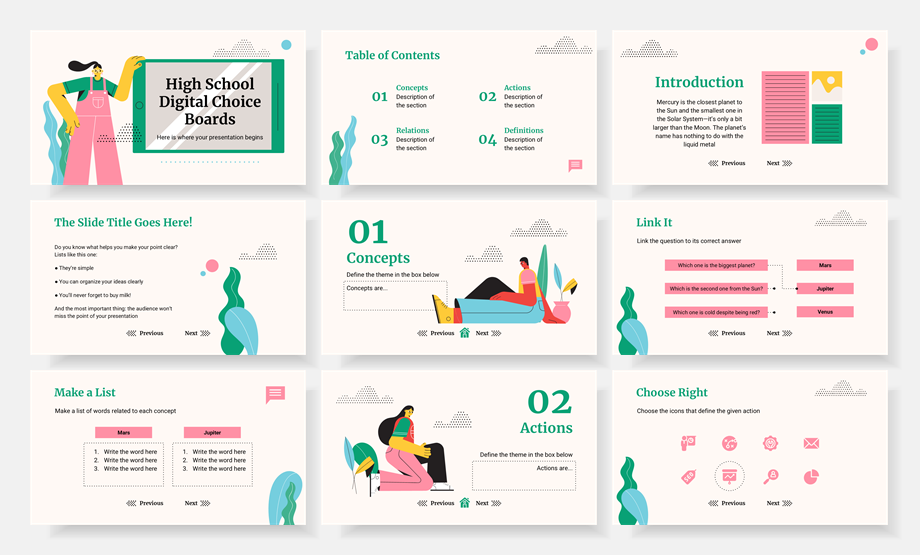 超萌卡通教育PPT模板