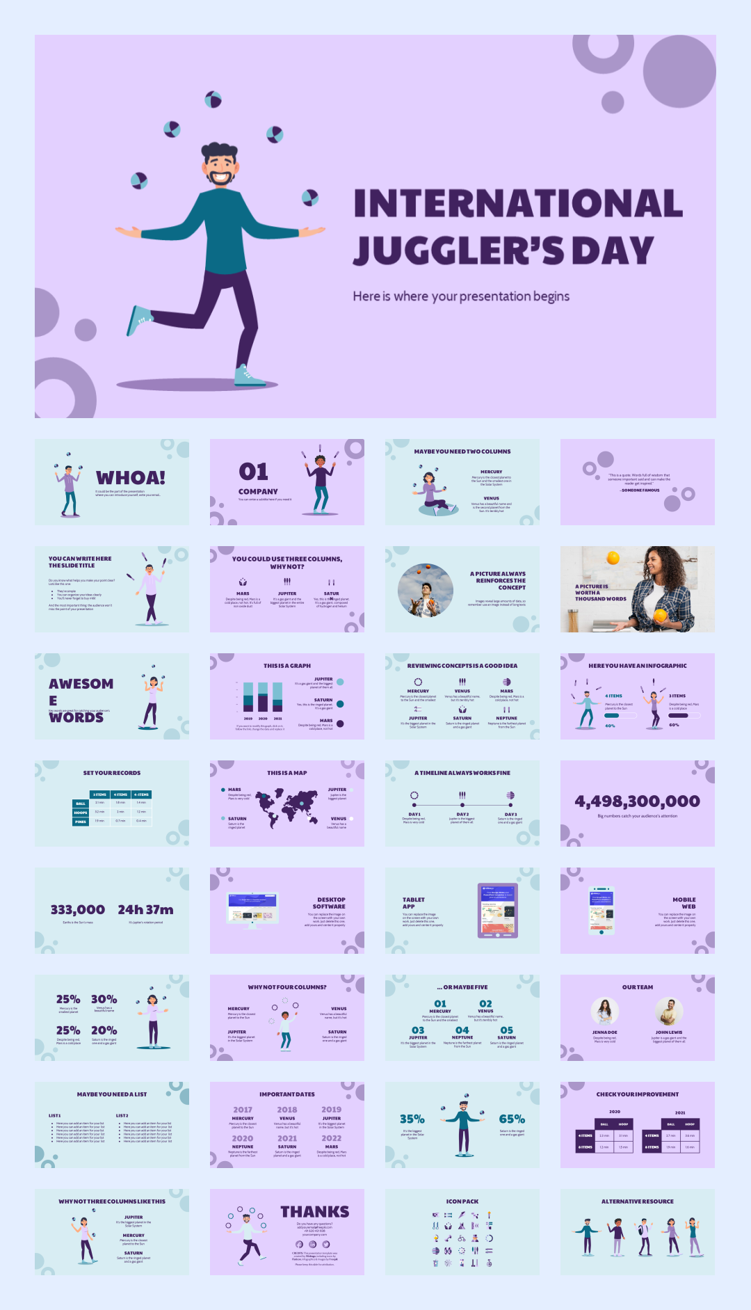 超萌卡通教育PPT模板