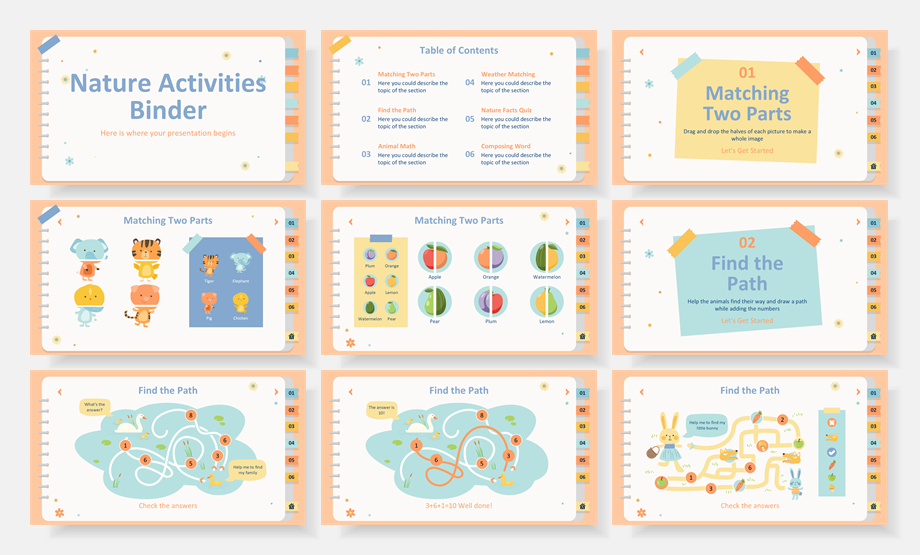 超萌卡通教育PPT模板