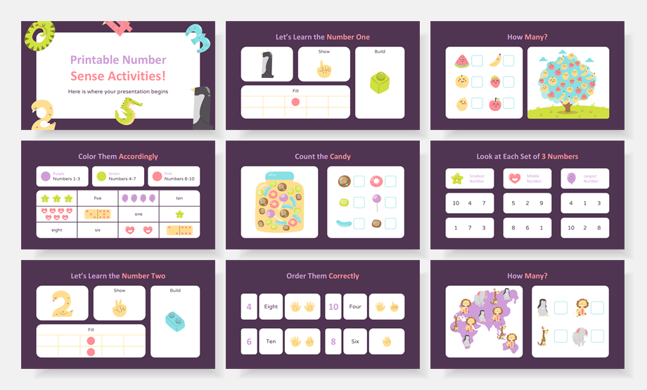 超萌卡通教育PPT模板