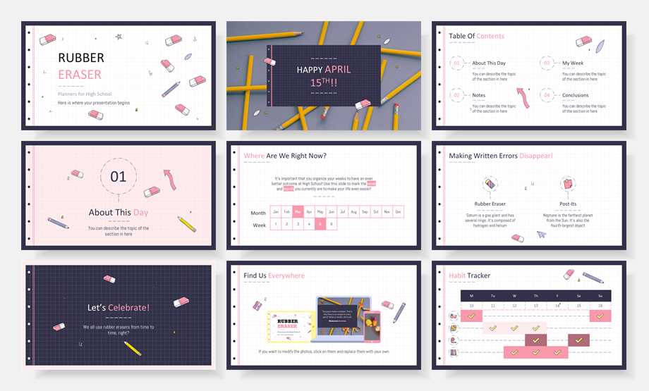 超萌卡通教育PPT模板
