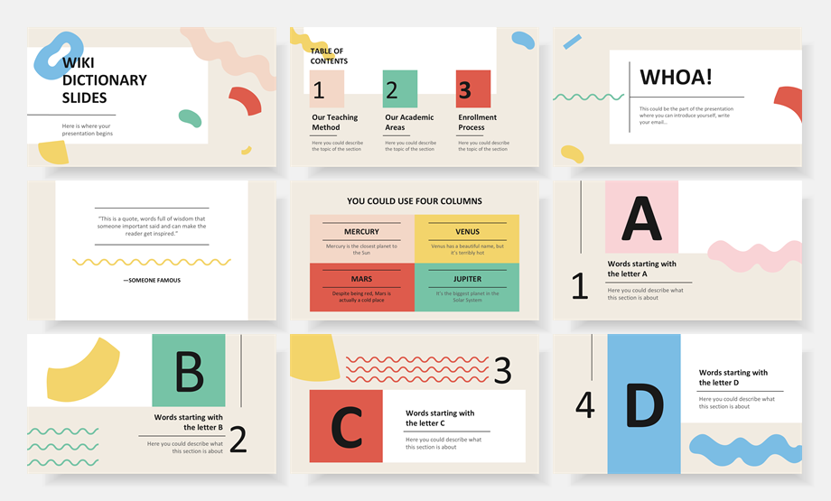 超萌卡通教育PPT模板