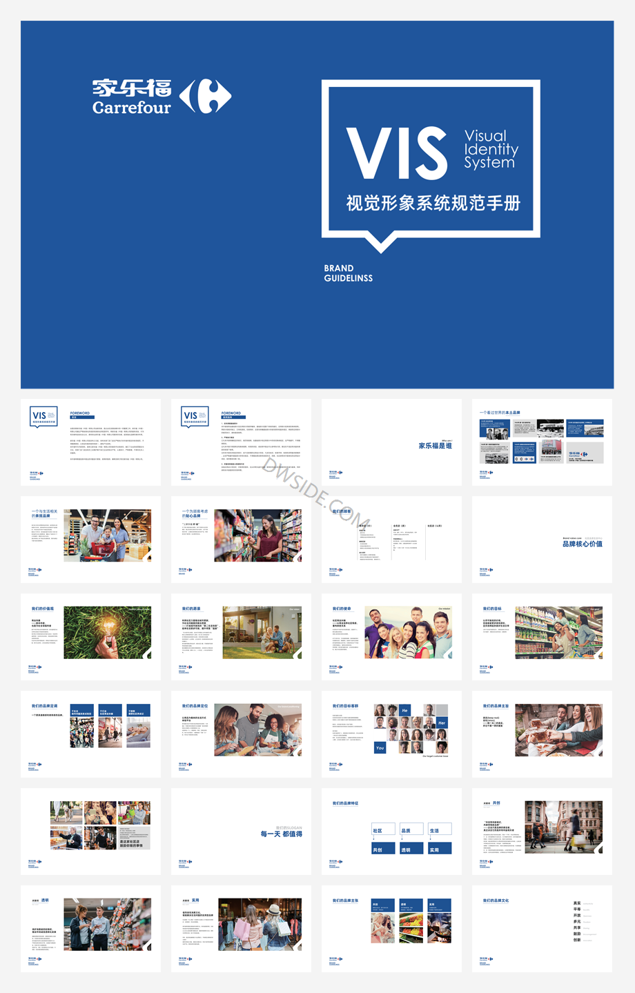 品牌手册丨家乐福品牌VIS视觉形象系统规范手册.pdf