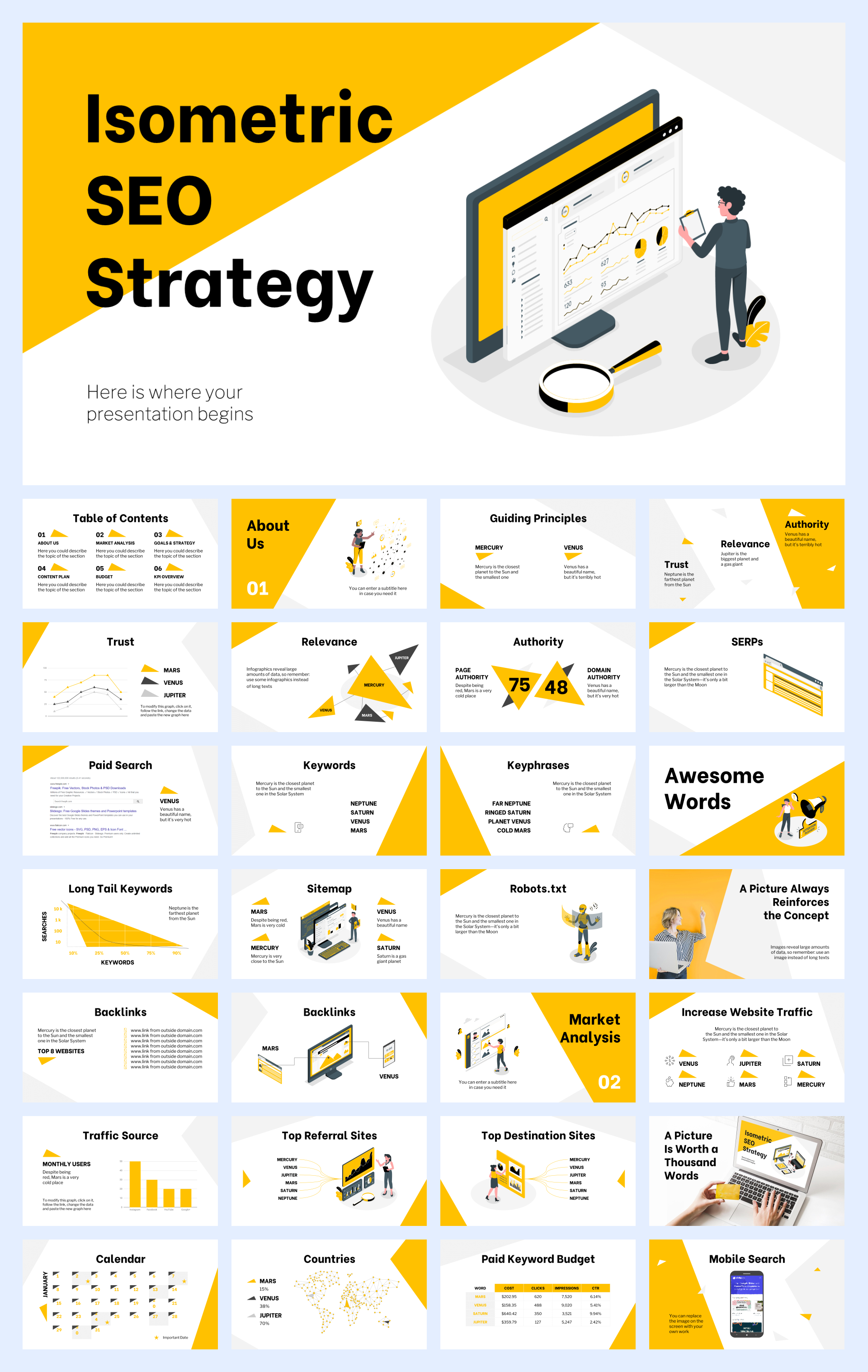 扁平商务风PPT模板