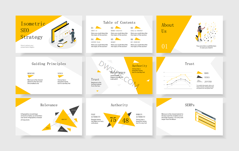 扁平商务风PPT模板