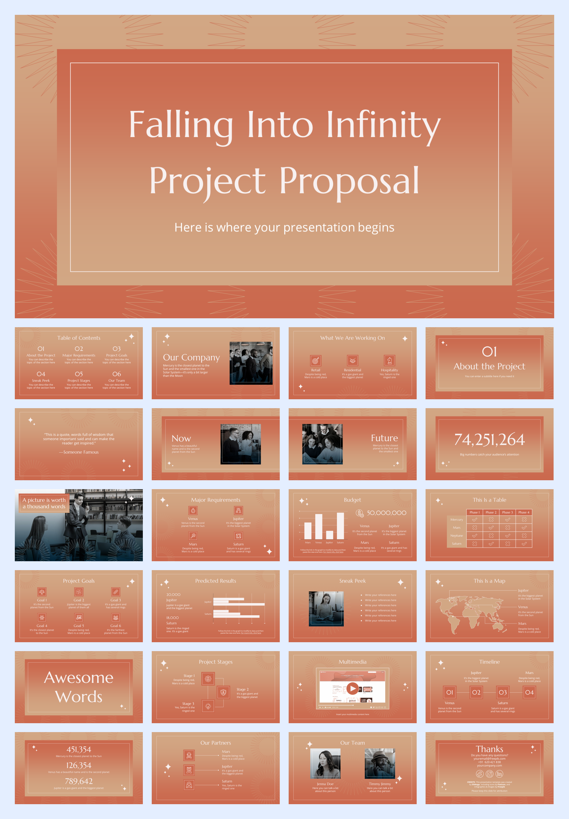 扁平商务风PPT模板