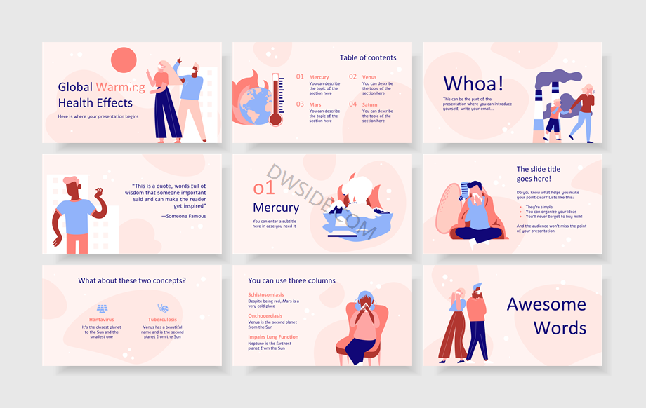 扁平商务风PPT模板