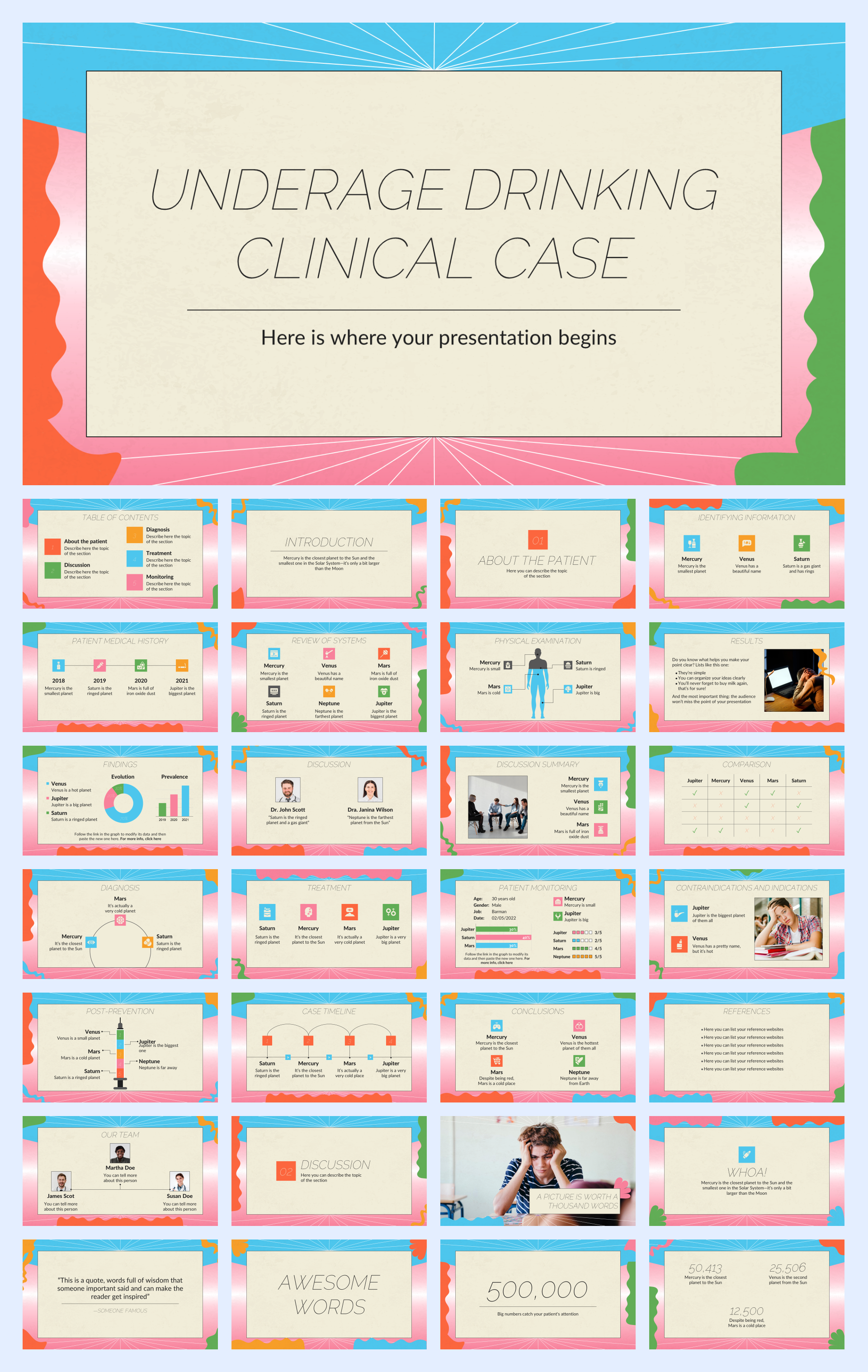 扁平商务风PPT模板