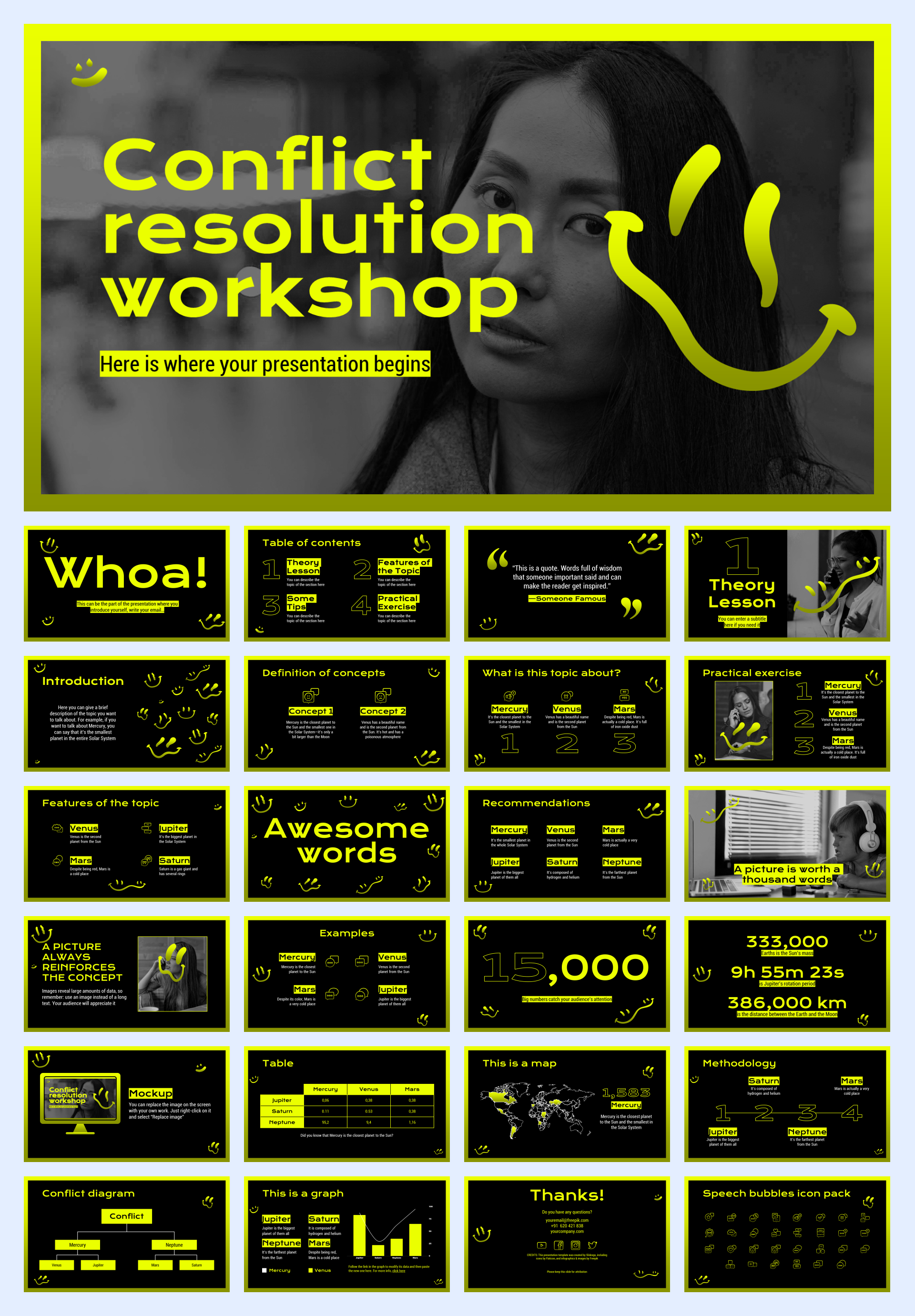 扁平商务风PPT模板