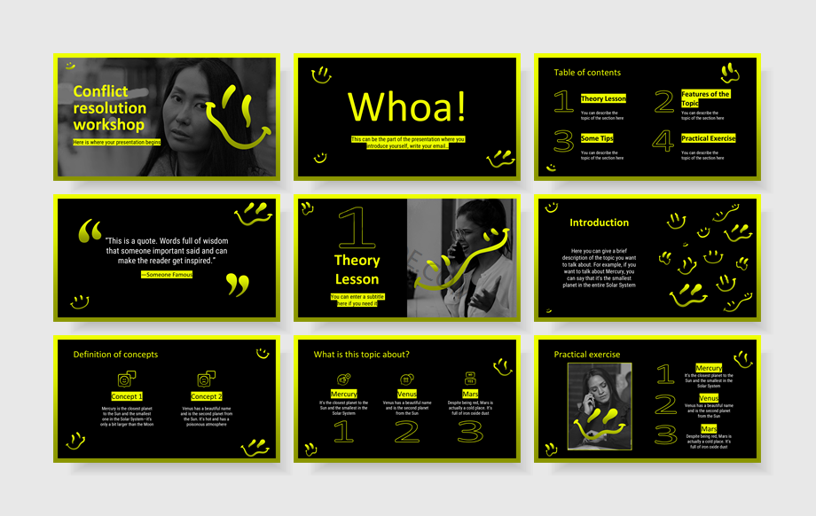 扁平商务风PPT模板