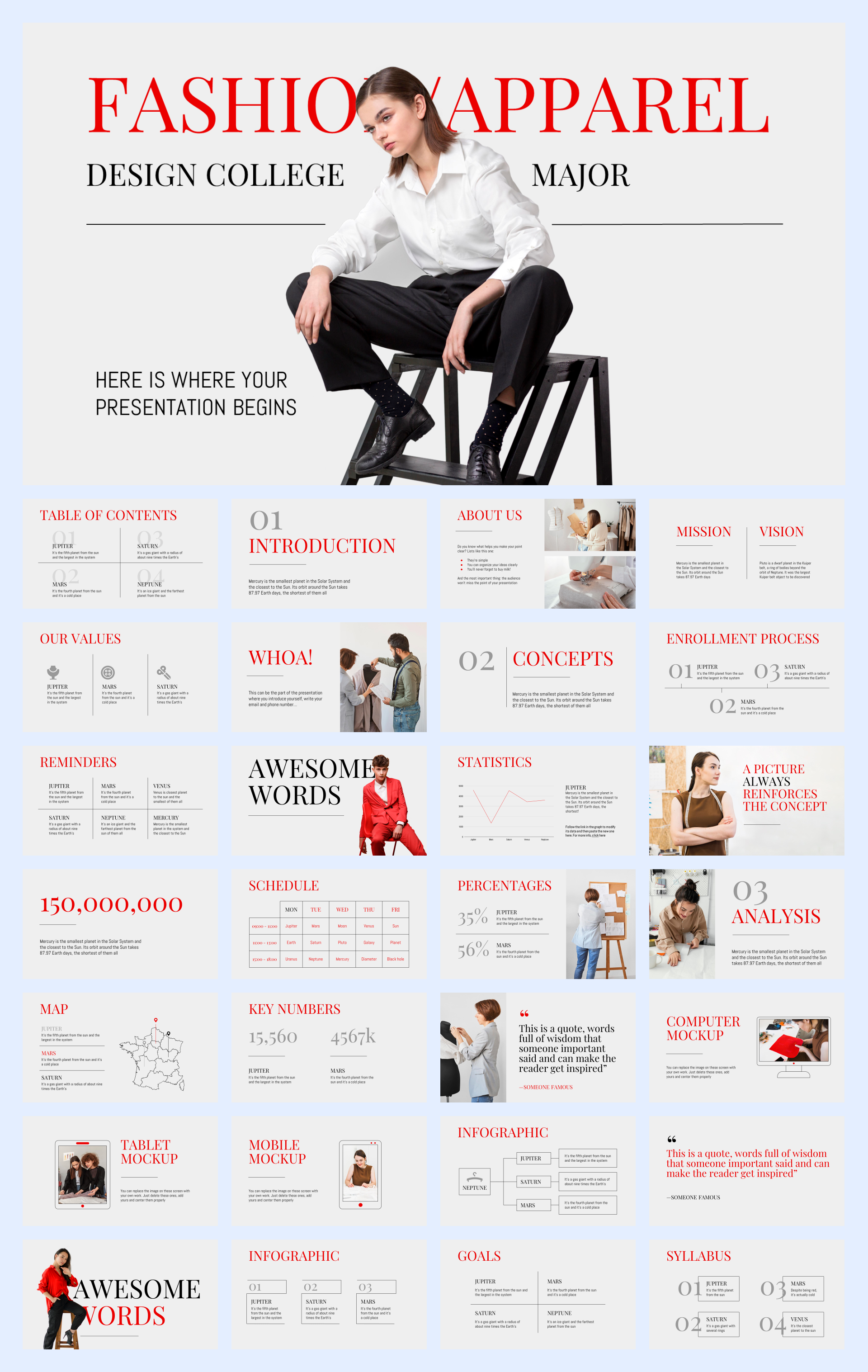 扁平商务风PPT模板