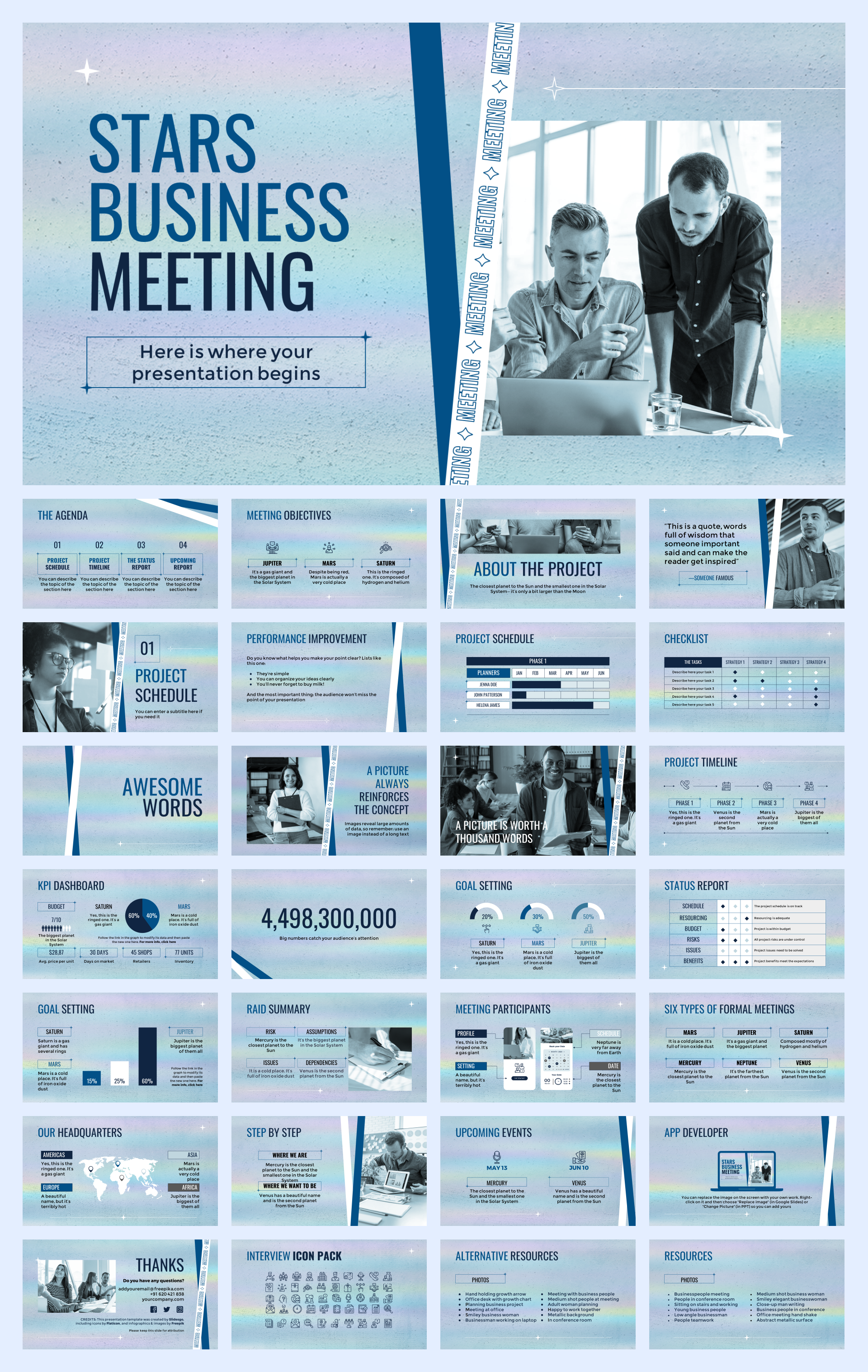 扁平商务风PPT模板