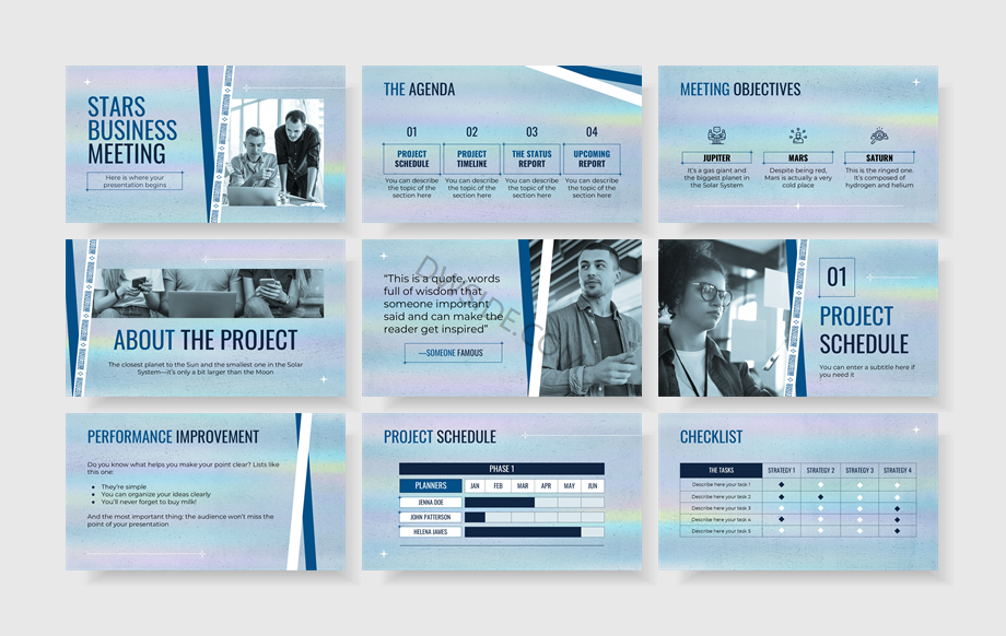 扁平商务风PPT模板