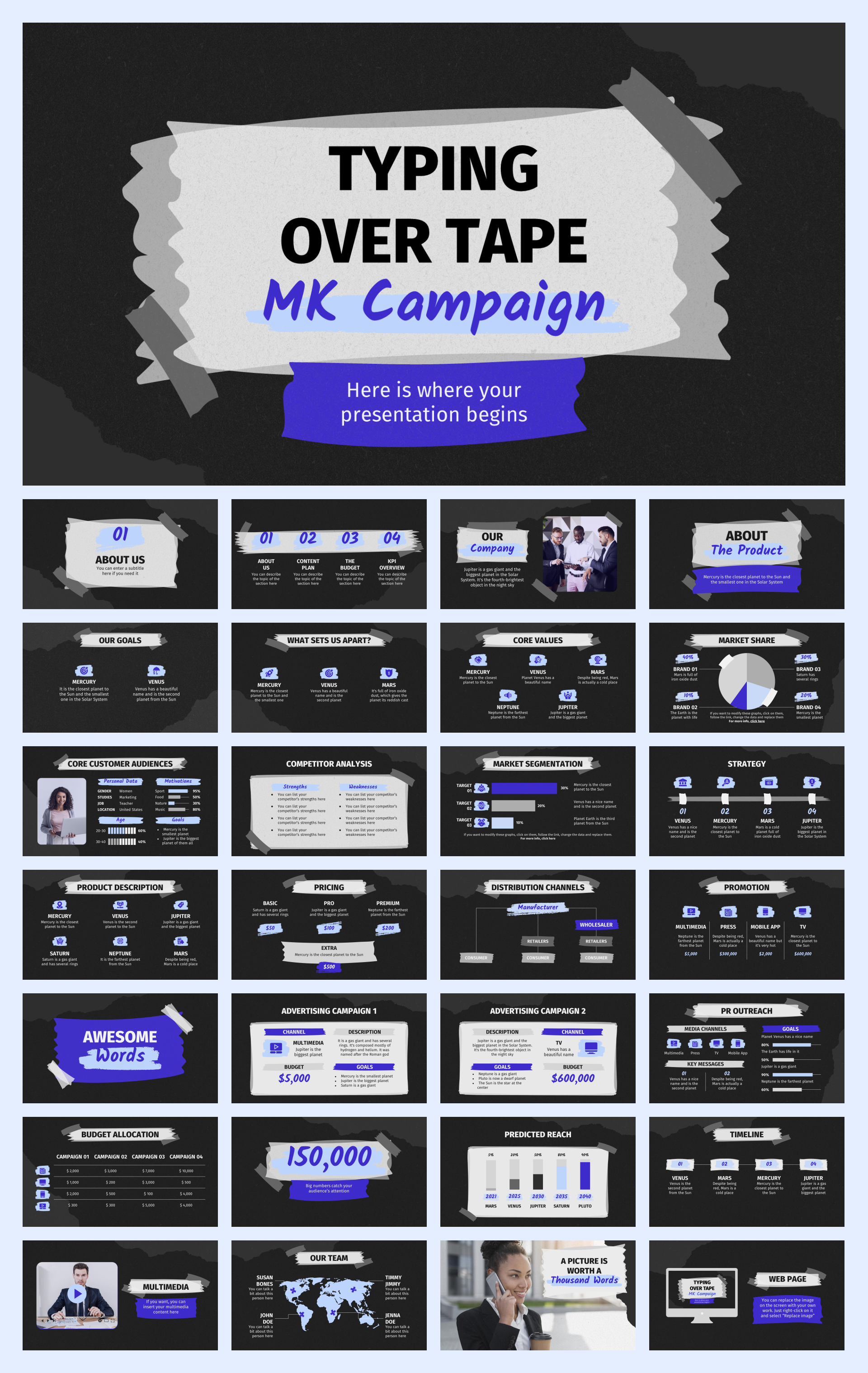 扁平商务风PPT模板