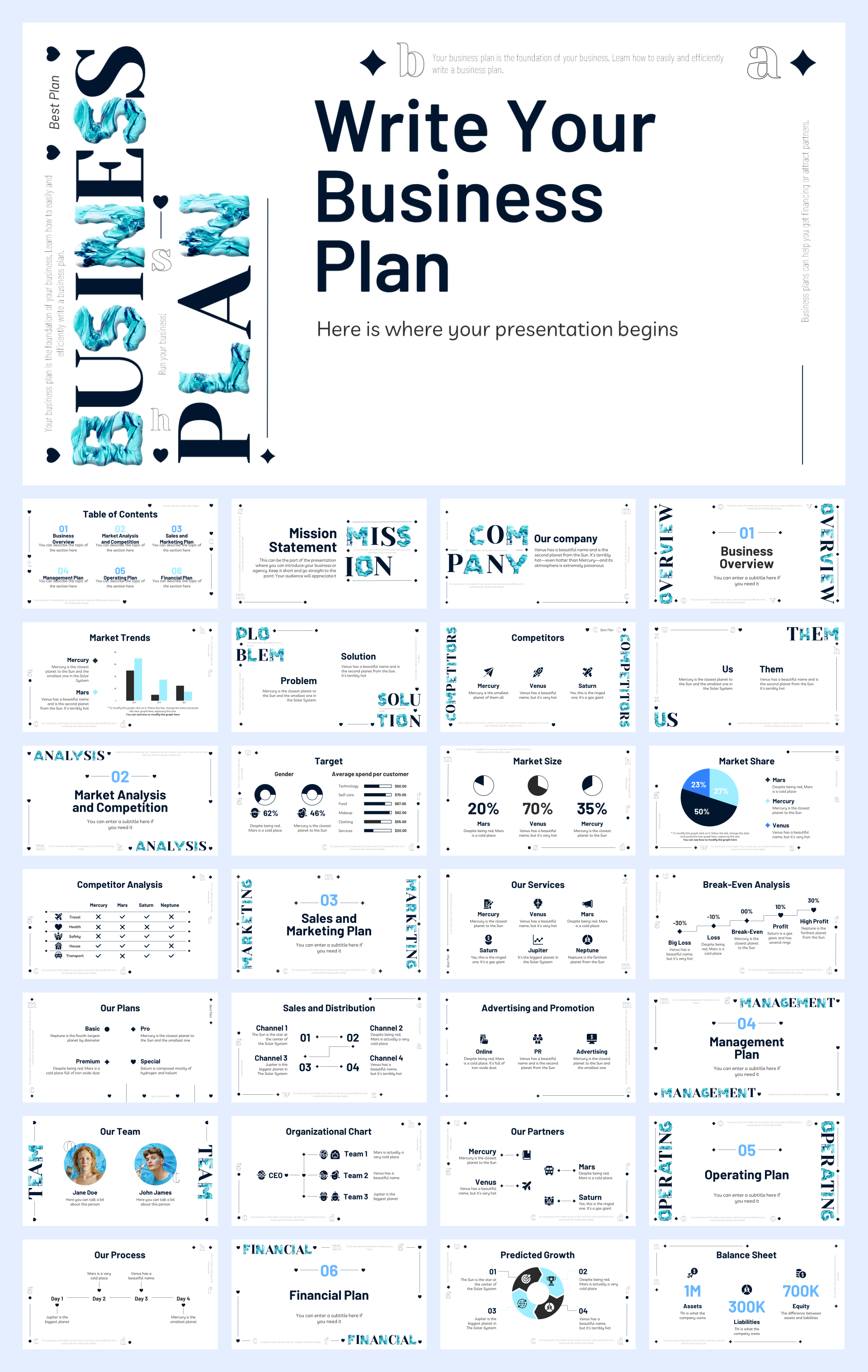 扁平商务风PPT模板