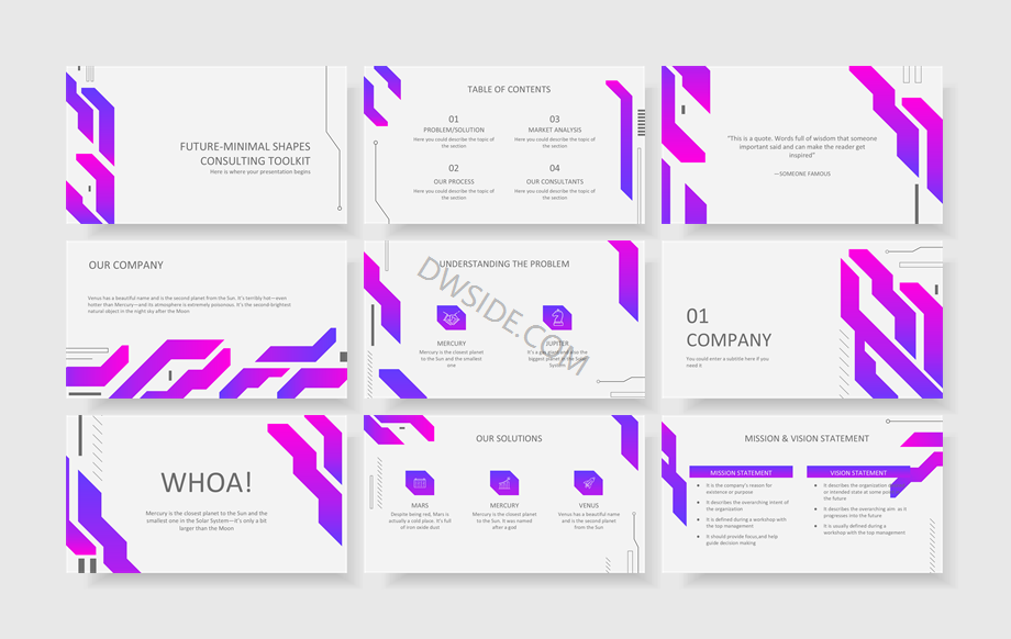 扁平商务风PPT模板