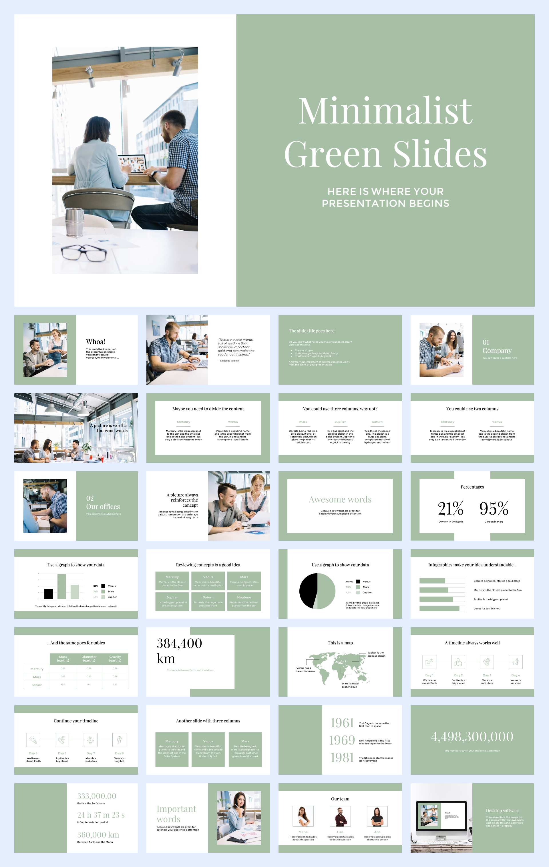 扁平商务风PPT模板