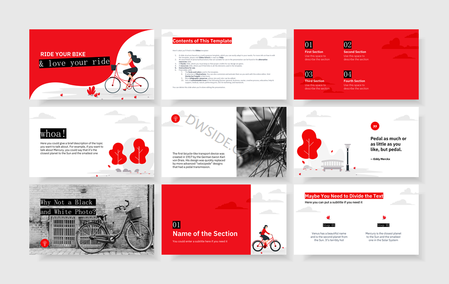 扁平商务风PPT模板