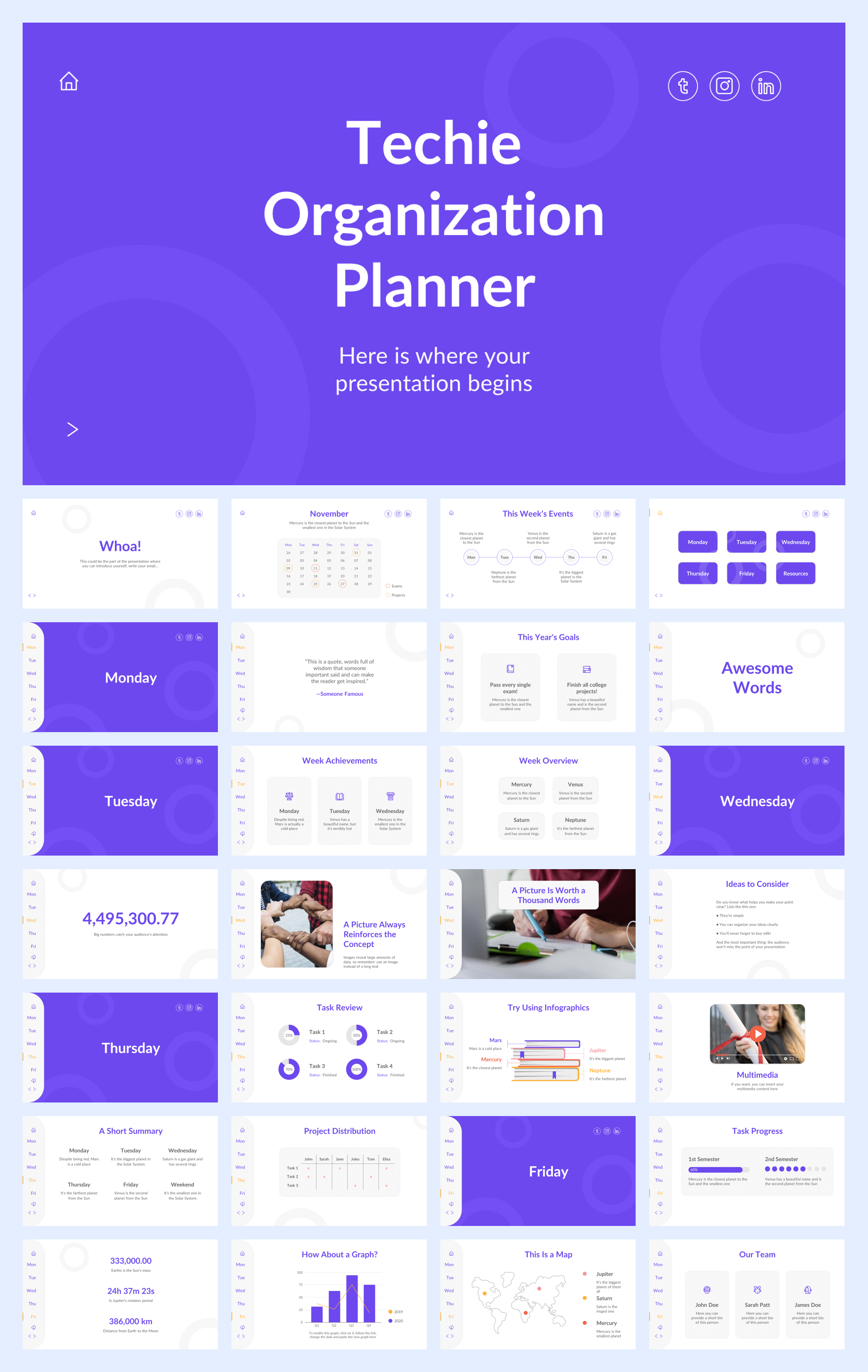 扁平商务风PPT模板