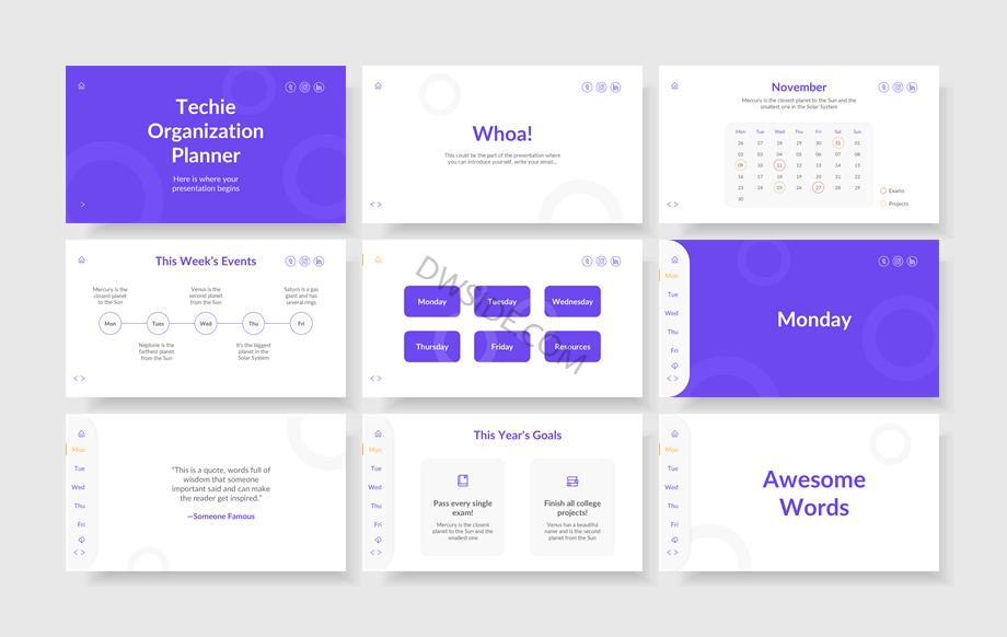 扁平商务风PPT模板
