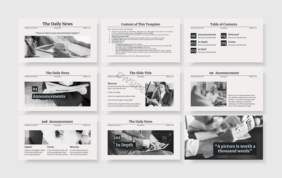 扁平商务风PPT模板